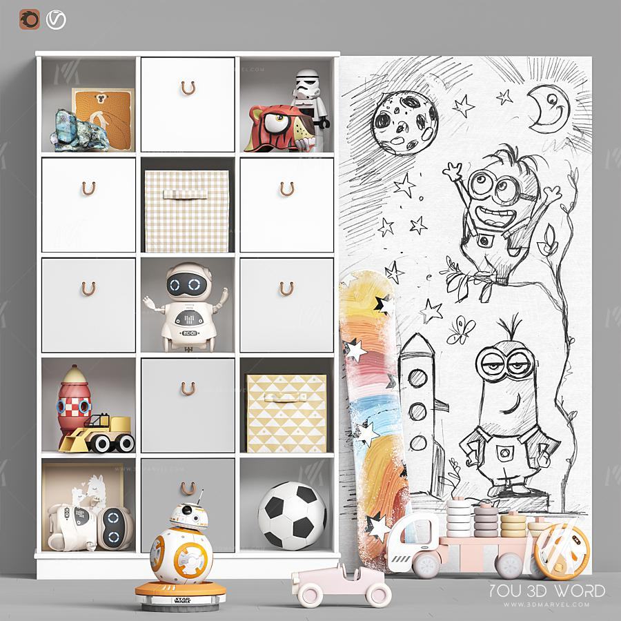 Toys and furniture set 98